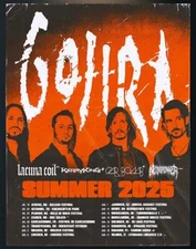 Gojira Summer 2025 Europe Tour Schedule Dates Home Decor Poster, Gift for Fan.