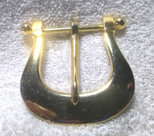 Shiny Gold Plated Replacement Dress Buckle Great Vintage Condition