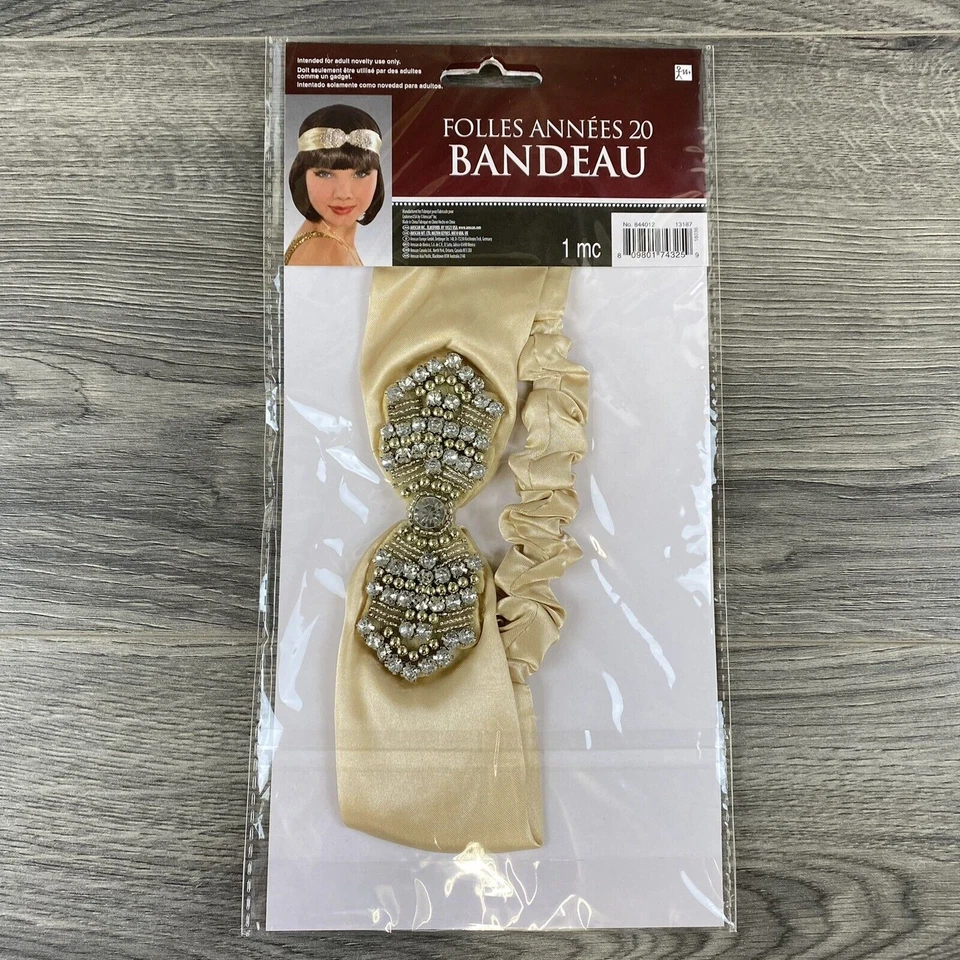 Diadema Roaring 20’s Flapper Disfraz de Halloween Disfraz Juegos con disfraces Accesorio Vestir Foto 4 de 4