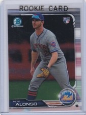 PETE ALONSO ROOKIE CARD New York Mets Baseball 2019 BOWMAN CHROME RC O's