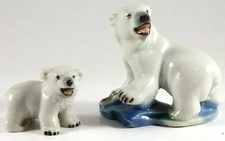 WADE POLAR BEARS,  MAMA  AND BABY  SET 6, 1956-1961