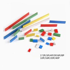 10pcs 2.54mm pitch color single row female pin socket