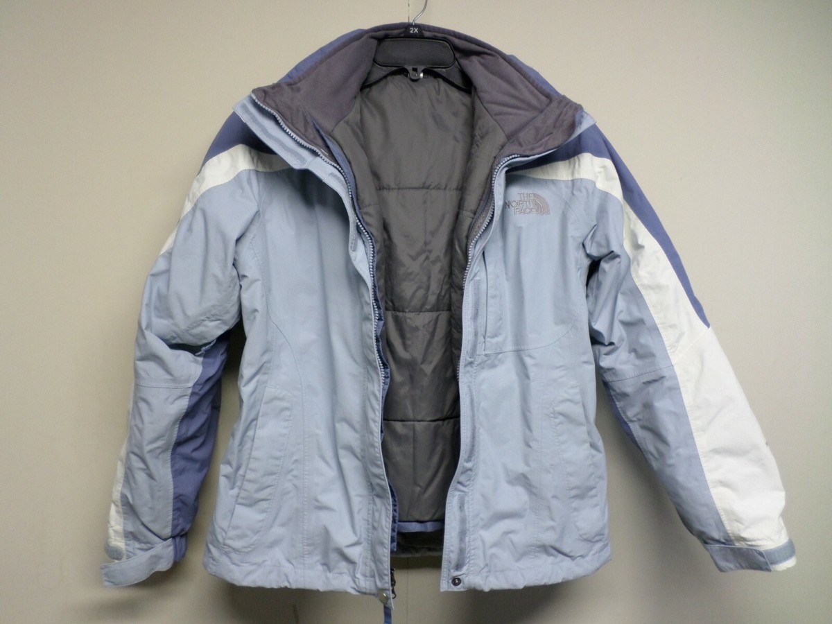 The North Face Hyvent Powder Blue White Interchange Jacket