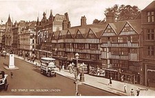 B90738 old staple inn holborn double decker bus  london uk