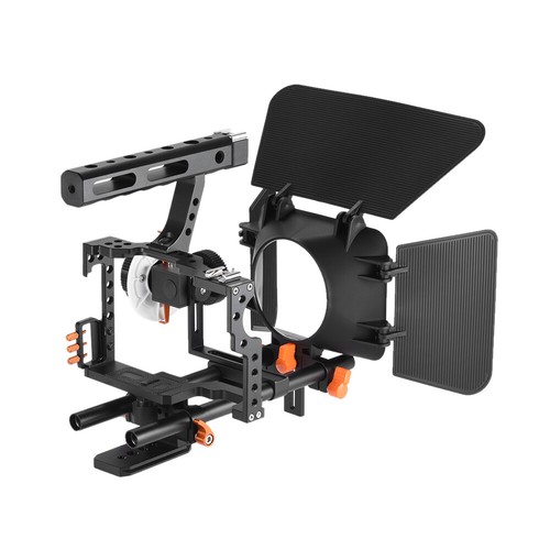 Andoer Camera Video Cage Rig Kit Film Making System For Sony A7RII/A7SII L7Y9 - Imagen 8 de 9