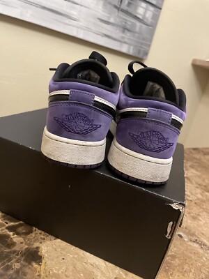 Nike Air Jordan 1 Low ブラック/パープル　27cm 2023年 発売予定！ナイキ エア ジョーダン 1 ロー “パープル