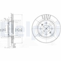 2X Delphi BG3934 Bremsscheibe FüR Hyundai