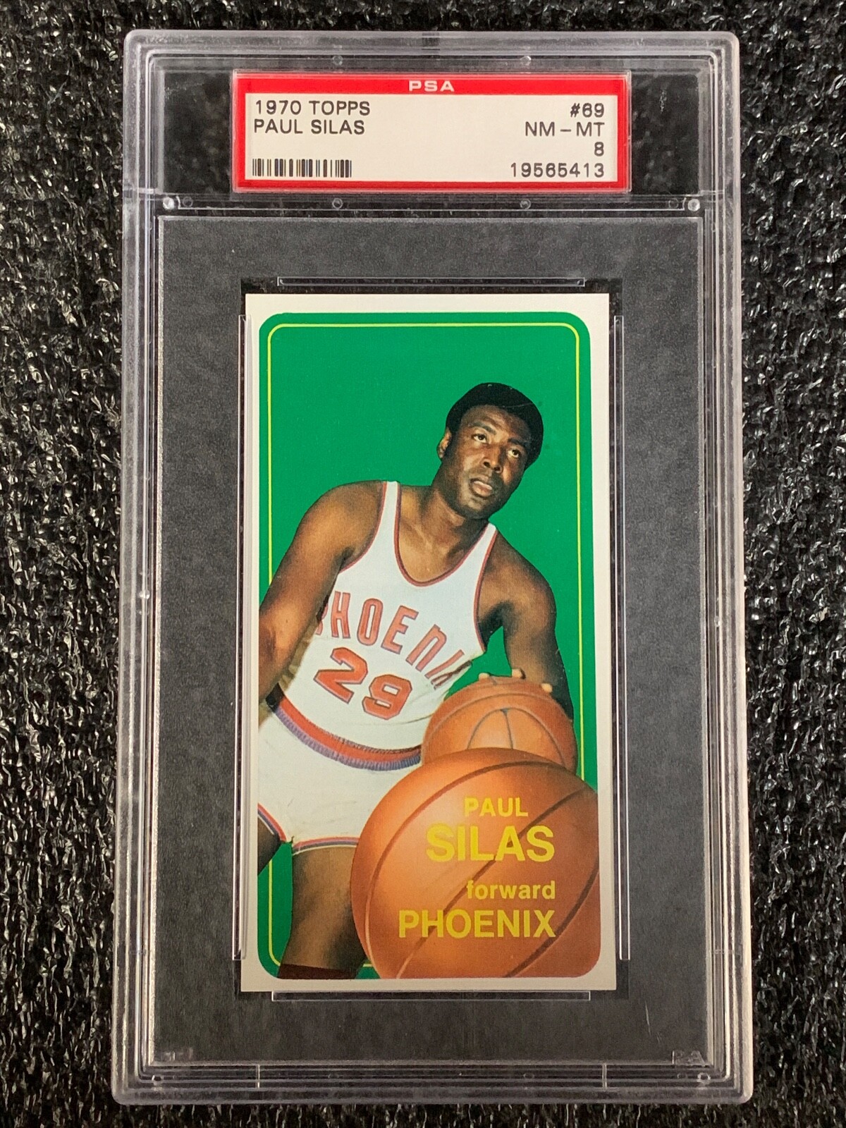 1970 Topps Basketball #69 Paul Silas PSA 8