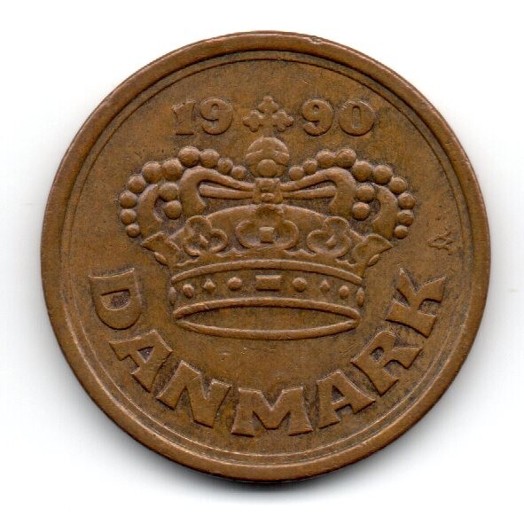 Denmark 1990, Royal crown , 50 ØRE, accept offers 3