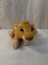 Vintage Walt Disney World The Lion King Simba Beanbag Plush Stuffed Animal Toy