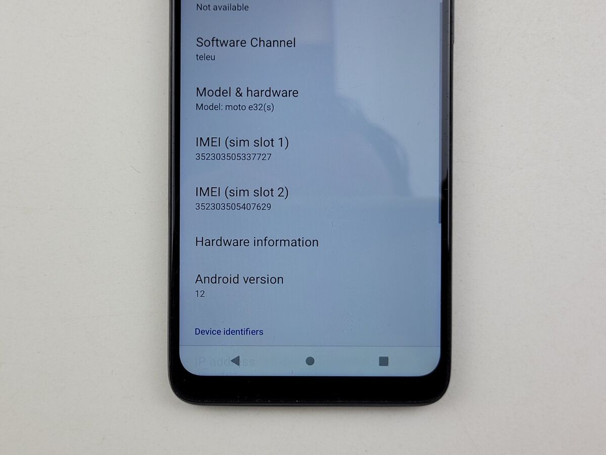 Motorola moto e32(s) (XT2229-2) 64GB (UNKNOWN CARRIER) Dual Motorola moto e32(s) (XT2229-2) 64GB (UNKNOWN CARRIER) Dual