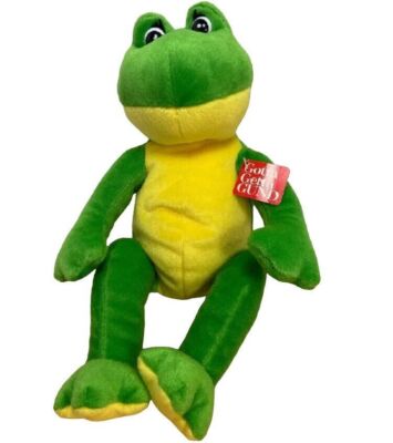 Gund Kelly Green Flash Frog Plush 40812 13 inch Paper Hang Tag