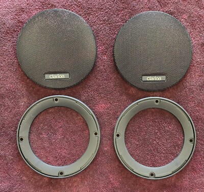 Clarion Pair of Grilles and Grille Frames for SE1401 or SE2402 4 Inch Speakers 