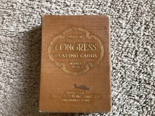 CONGRESS No. 606 - Gypsy Girl Juanita PLAYING CARDS - Whist Size 606 W Used