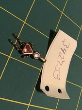 Sterling Pink Birthstone Girl - Charm Pendant