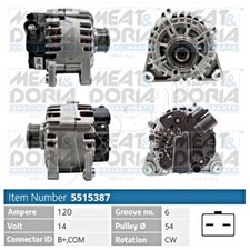 Alternator For CITROEN C1 II C3 Ds4 DS Ds 3 PEUGEOT 108 2008 12-21 1608064580