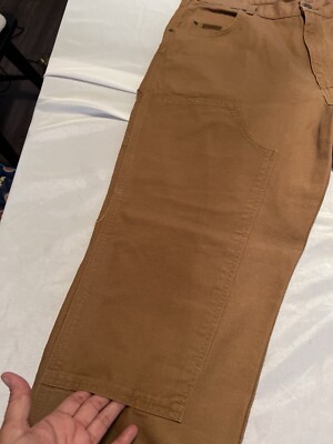 CE SCHMIDT WORKWEAR UTILITY DOUBLE KNEE CARPENTER RELAXED FIT BROWN 40 x 32