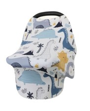 baby car seat cover nursing cover Dinosaur Print