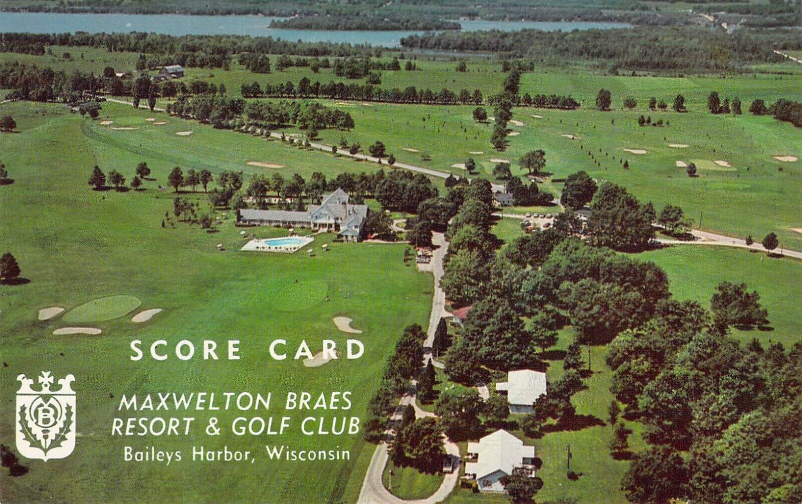 Maxwelton Braes Golf Course, Bailey's Harbor WI Unfolded Golf Scorecard | eBay