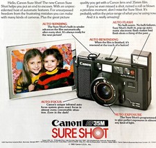Canon Sure Shot AF 35mm Camera 1979 Advertisement Vintage Photography DWKK7