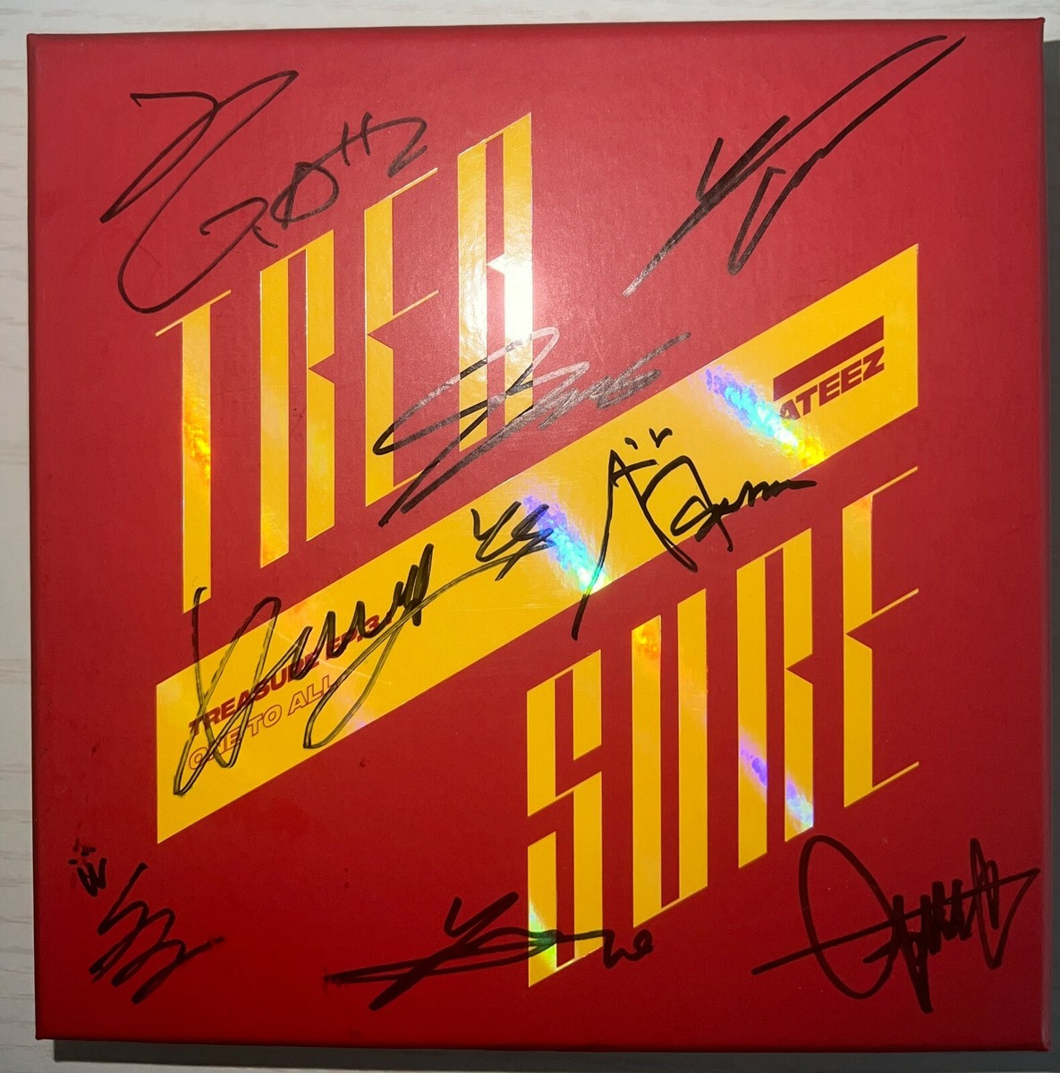 ATEEZ [TREASURE EP.3 : One To All] Autographed Signed Promo