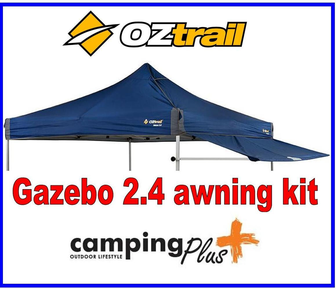 Oztrail Removable Gazebo Awning Kit Blue Suits Deluxe Gazebo