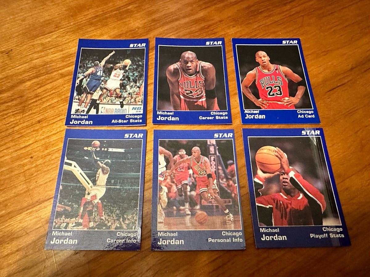 1991 Star Company Michael Jordan Blue Promo Set 1-5 (1/1000) And 