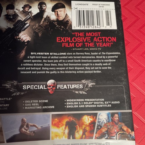 The Expendables DVD Stallone Statham Dolph Lundgren Action - Picture 5 of 5