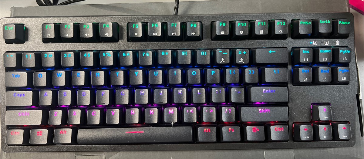 AUKEY TKL Mechanical Gaming Keyboard KM-G14 *Read* | eBay