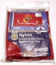 NEW - NYLON PRINTED MARINE CORPS 3X5 FLAG W/ GROMMETS 2019 BETSY FLAGS - US MADE