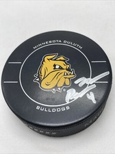 Neal Pionk Signed Autographed Minnesota Bulldogs College Puck