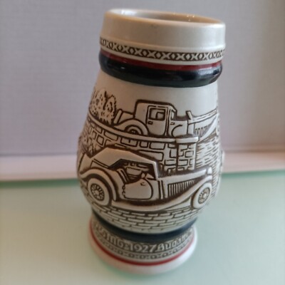 Vintage 1982 Avon Ford Model T Stanley Steamer Handcrafted Mini Stein Becher Tasse 5 Zoll