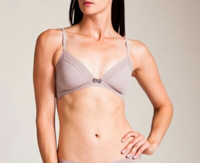 HUIT Sweet Coton Soft Cup Bra B1-SWEET-SWEET_GALET SIZE