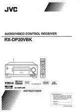 Instruction Book For JVC RX-DP20 VBK