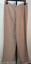 Vintage Armani Collezioni Italy Taupe Pants Size 6 Wide Leg EUC