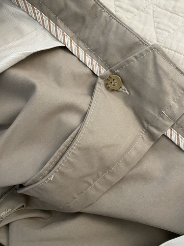 BILLS KHAKIS Trim Flat Front M3 Straight Leg Travel Twill Pants Size 40 NWT $185 - Picture 10 of 13