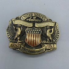 United States of America Constitution 200th Anniversary Commemorate Belt Buckle