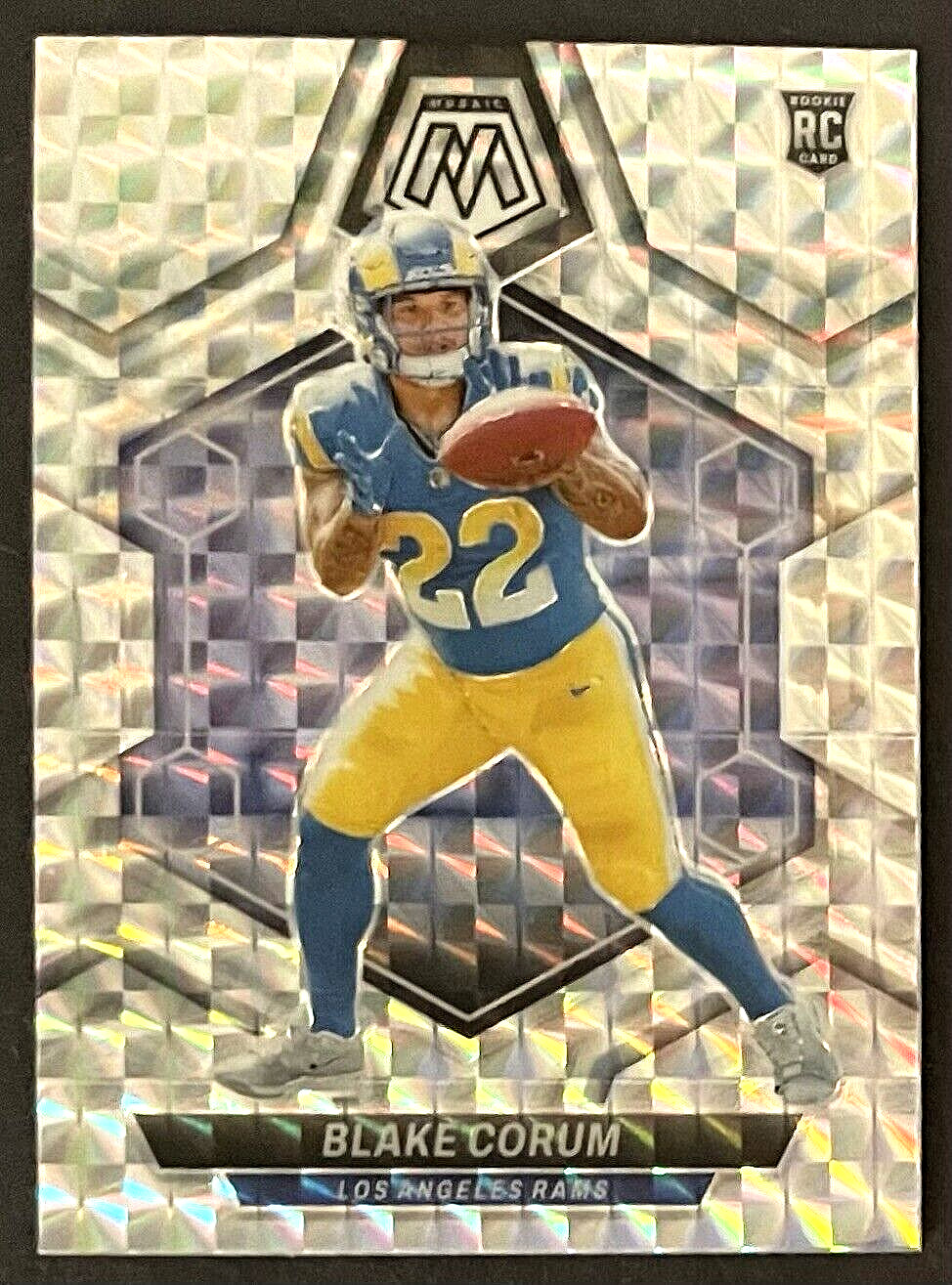 Blake Corum SILVER MOSAIC PRIZM RC #368 2024 Panini Mosaic Rams