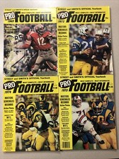1969-79 Street & Smith Pro Football Yearbooks (8 total)