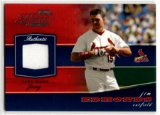 2002 Playoff Piece of the Game Baseball Jim Edmonds JERSEY CARDINALS