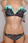 NWT Coco Rave Bra Bikini 2pc set Size S 30/32D cup Bridgette U-Wire Back