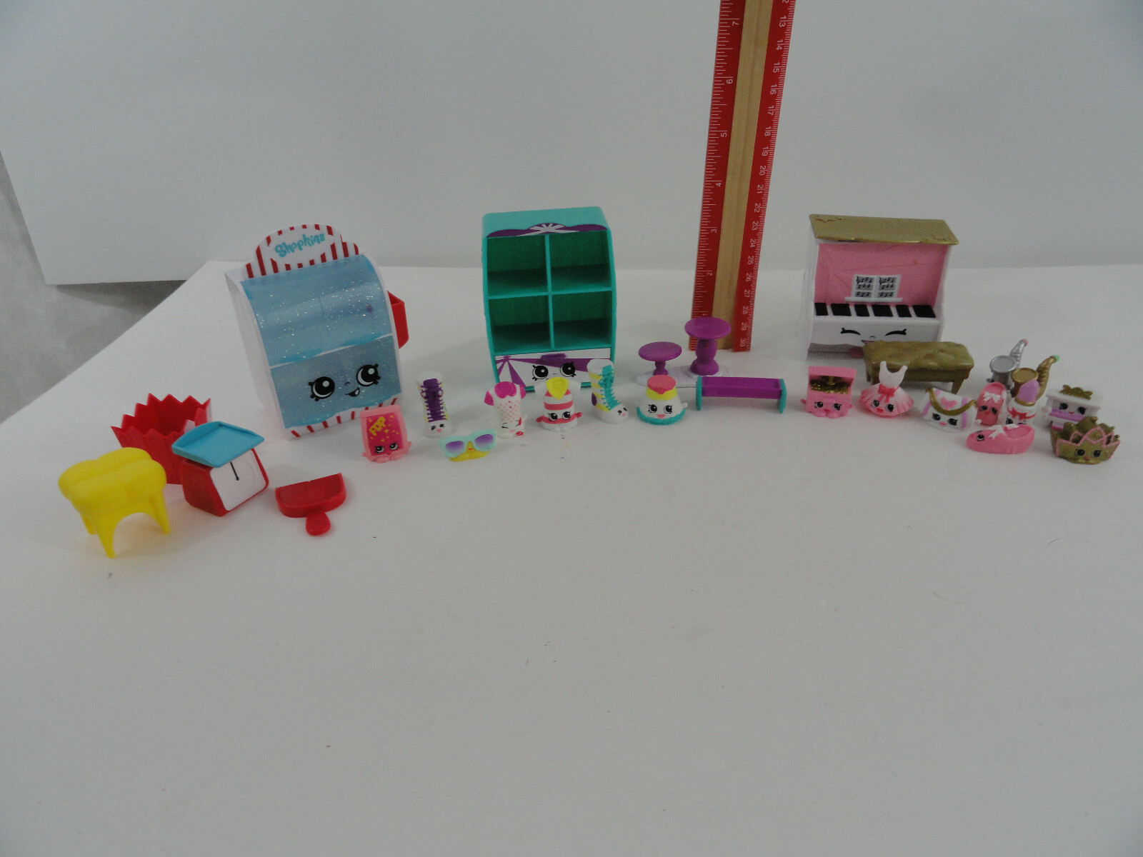 Shopkins Popcorn Stand Piano Ballet Clothing Store Accessories Lot