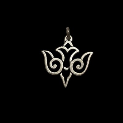 Retired James Avery Descending Dove Charm Sterling Silver Open