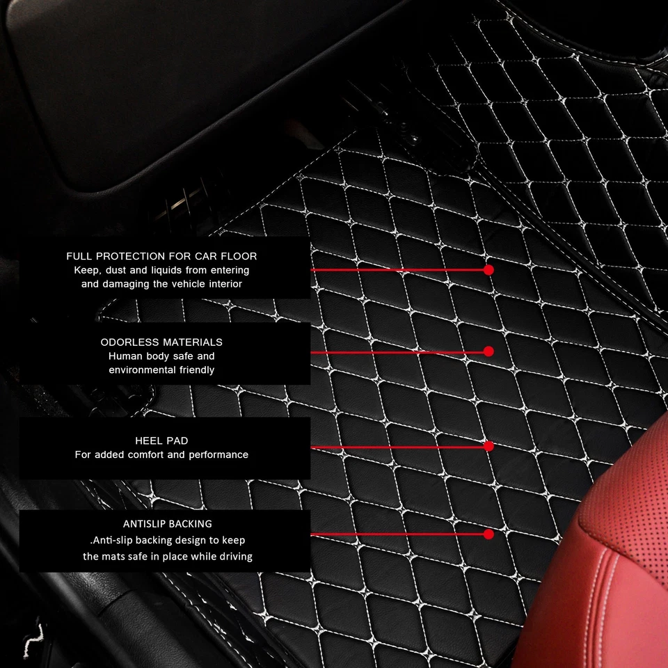 Custom Car Floor Mats for Volkswagen All models luxury waterproof auto Carpet - Image 4 of 4