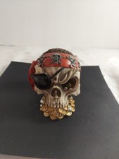 Pirate Skull, Resin Cast, 4 1/4 Inches