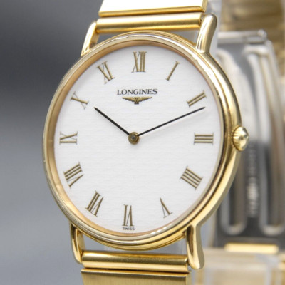 [EXC+5] LONGINES Grande Classique L4.637.2 Roman White Dial Quartz Men's Watch
