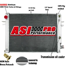 2 Row Aluminum Radiator for 2013-2018 Ram 2500 3500 4500 5500 AT 52014720AA