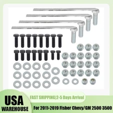 7192 Snow Plow Mount Bolt Set For 2011-2019 Fisher Chevy/GM 2500 3500 41489 US