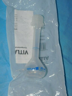VITLAB 671891 VOLUMETRIC FLASK 25ML SCREW ON CAP AUTOCLAVABLE QTY 1