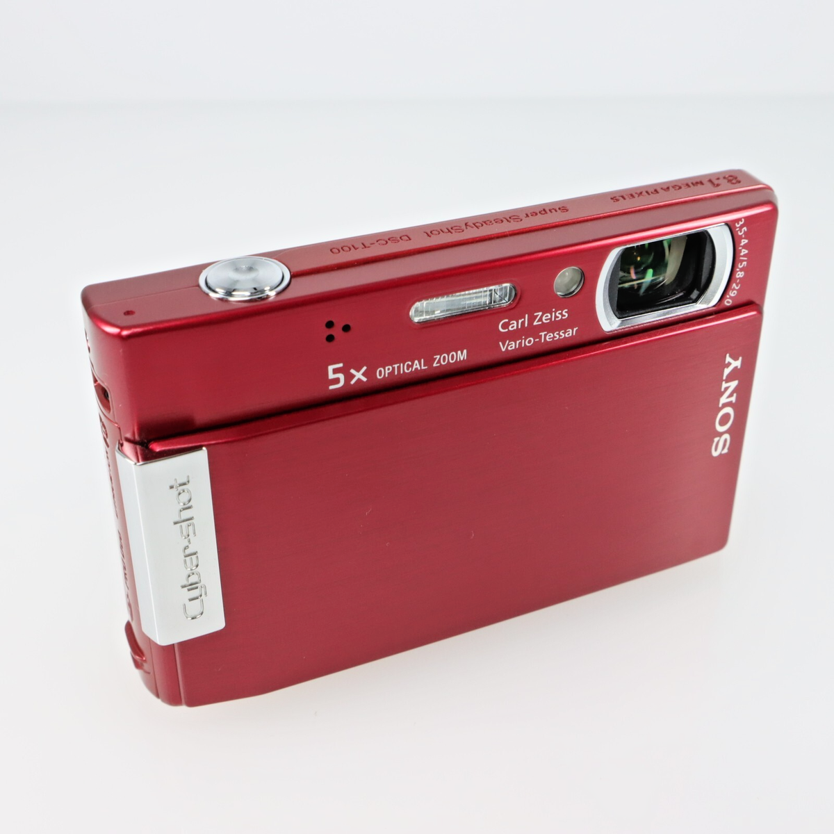 【極美品】SONY Cyber-shot DSC-T100 レッド デジカメ DSC-T100 商品の写真 | デジタルスチルカメラ Cyber-shot
